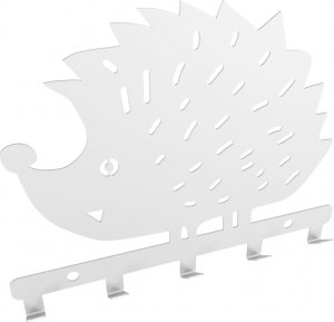 MT3CH Metalowy wieszak ścienny wiszący do łazienki na ręczniki ubrania klucze loft JEŻ czarny 5