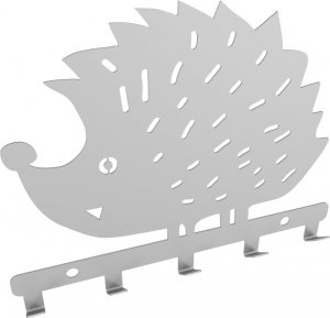 MT3CH Metalowy wieszak ścienny wiszący do łazienki na ręczniki ubrania klucze loft JEŻ czarny 6