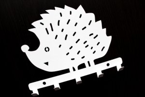 MT3CH Metalowy wieszak ścienny wiszący do łazienki na ręczniki ubrania klucze loft JEŻ czarny 9