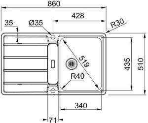 Zlewozmywak Franke Hydros HDX 614 (101.0320.861) 3