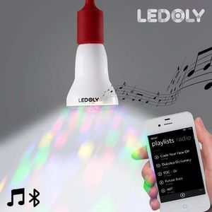 InnovaGoods Wielokolorowa żarówka LED Bluetooth z głośnikiem Ledoly C1000 1