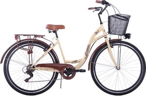 Kozbike City rower 28 7s kremowo-brązowy 1