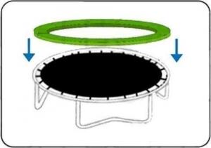 Jumpi Osłona na sprężyny do trampoliny 16 FT/487 cm fioletowa JUMPI 1