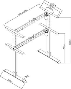 Spacetronik SPE-142B Stelaż z regulacją wysokości 6