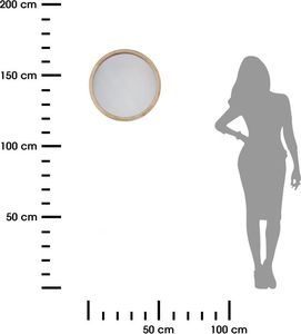 Atmosphera Drewniane lustro ścienne Natalie 50 cm 3