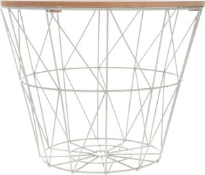 Atmosphera Szary druciany stolik kawowy Kumi 3