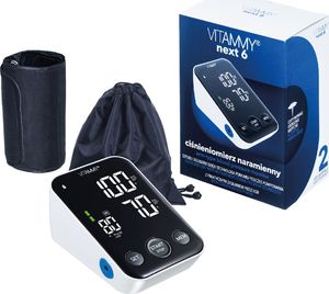 Ciśnieniomierz Vitammy VITAMMY NEXT 6 Ciśnieniomierz naramienny z mankietem 22-40cm z pomiarem podczas pompowania i funkcją głosową- : Standard 1