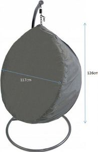 Saska Garden Pokrowiec na kosz do fotela wiszącego Kokon XXXL 8