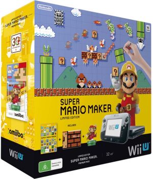Konsola przenośna Nintendo Wii U Premium Pack Mario Maker + Artbook + amiibo - (2301632) 1