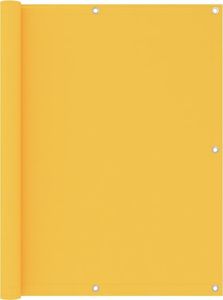 vidaXL Parawan balkonowy, żółty, 120x500 cm, tkanina Oxford 1