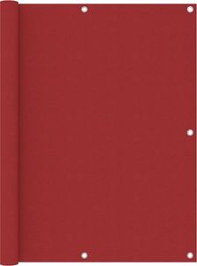 vidaXL Parawan balkonowy, czerwony, 120x400 cm, tkanina Oxford 1