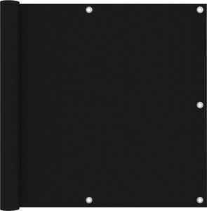 vidaXL Parawan balkonowy, czarny, 90x500 cm, tkanina Oxford 1