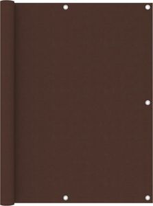 vidaXL  Parawan balkonowy, brązowy, 120x500 cm, tkanina Oxford 1