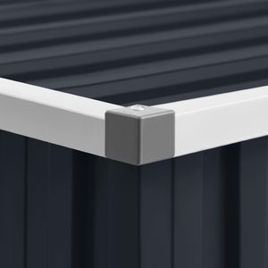 vidaXL Szopa ogrodowa antracytowa 195x198x159cm stal galwanizowana 3