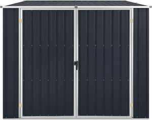 vidaXL Szopa ogrodowa antracytowa 195x198x159cm stal galwanizowana 4