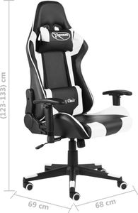 Fotel vidaXL biały (20495) 8