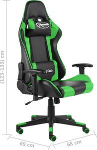 Fotel vidaXL zielony (20493) 8