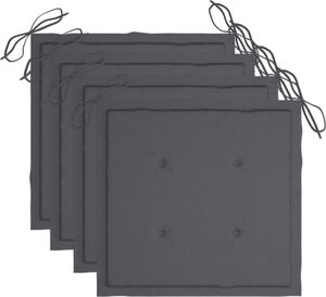 vidaXL Krzesła ogrodowe z poduszkami, 3 szt., lite drewno akacjowe 6