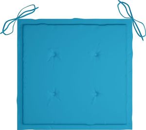 vidaXL Krzesła ogrodowe z poduszkami, 3 szt., lite drewno akacjowe 8