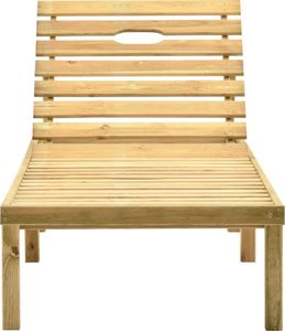 vidaXL Leżak ogrodowy ze stolikiem, impregnowane drewno sosnowe (315395) 3