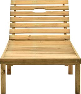 vidaXL Leżak ogrodowy ze stolikiem, impregnowane drewno sosnowe (315397) 3