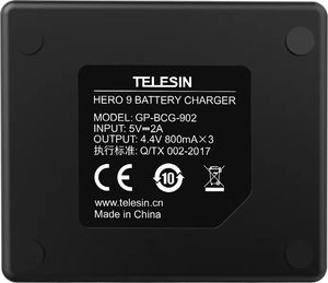 Telesin Ładowarka Na 3x Trzy Baterie Do Gopro Hero 9 Black 5