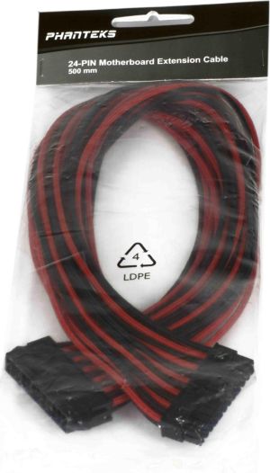 Phanteks ATX24 - ATX24, 0.5m, Czarno-czerwony (PH-CB24P_BR) 4