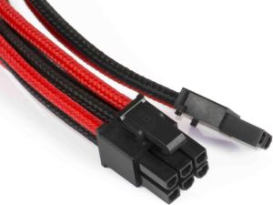 Phanteks PCIe 8-pin - PCIe 8-pin, 0.5m, Czarno-czerwony (PH-CB8V_BR) 3