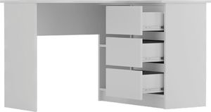 Biurko Jana Aida Białe 124 cmx85 cm 2