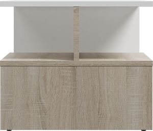 Jana Stolik kawowy drewniany biały dąb sonoma nowoczesny Leka 2