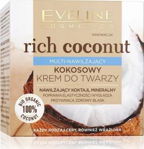 Eveline Rich Coconut kokosowy krem do twarzy multi-nawilżający 50ml 1