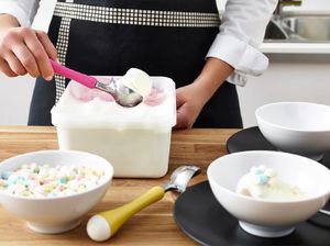 Ikea IKEA CHOSIGT ŁYŻKA DO LODÓW RÓŻNE KOLORY STALOWE 2