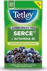 Tetley Tetley serce herbata zielona jagoda jeżyna 40g 20t 1