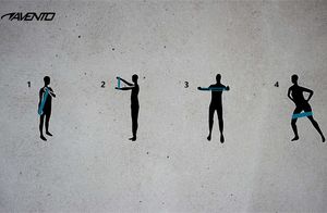 Avento Mini Band różne poziomy oporu w zestawie wielokolorowy 5 szt. 2