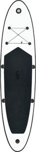 vidaXL Deska SUP z akcesoriami czarno-biała 330 x 72 x 10 cm 3