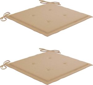 vidaXL Krzesła ogrodowe z poduszkami, 2 szt., drewno akacjowe (3061173) 7