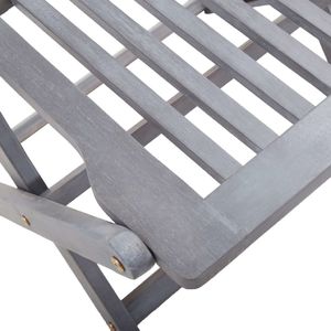 vidaXL Składane krzesła ogrodowe, 4 szt., poduszki, drewno akacjowe 8