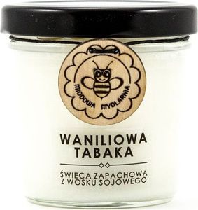 Miodowa Mydlarnia Świeca z wosku sojowego Waniliowa tabaka 120 ml 1