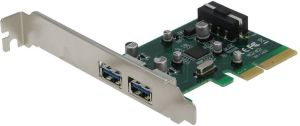 Kontroler Sedna PCIe 2.0 x4 - 2x USB 3.2 Gen 2 (SE-PCIE-USB31-2-2A-AS) 1