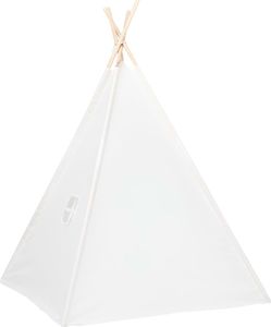 vidaXL Biały namiot dziecięcy tipi, z torbą, peach skin, 120x120x150cm 4