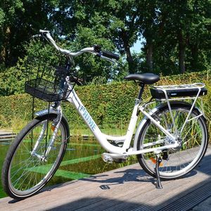 Rower elektryczny Hecht Prime 26" biały 2