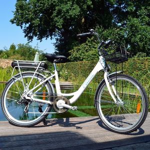 Rower elektryczny Hecht Prime 26" biały 3