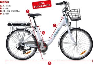 Rower elektryczny Hecht Prime 26" biały 10