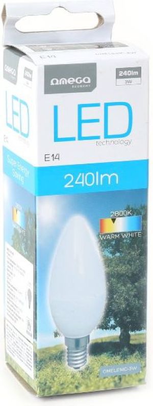 Omega LED BULB ECO 2800K E14 3W CANDLE (42953) 2