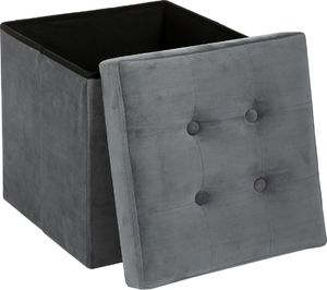 Atmosphera Pufa pikowana Adaline Grey 38x38 cm 2