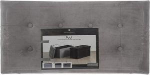 Atmosphera Pufa pikowana Adaline Grey 76x38 cm 6