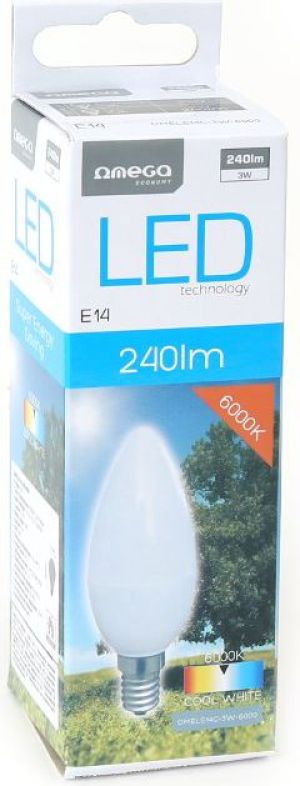 Omega LED BULB ECO 6000K E14 3W CANDLE (42955) 2