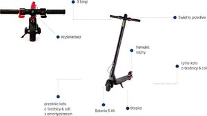 Hulajnoga elektryczna FitGo Hulajnoga elektryczna FitGo FS10 Axe Uniwersalny 2