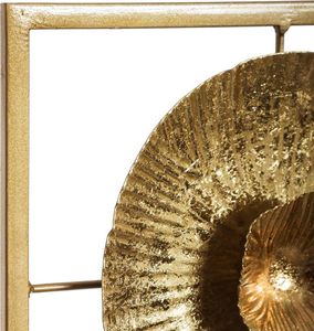 Atmosphera Złota metalowa ozdoba ścienna 25x61 cm 3