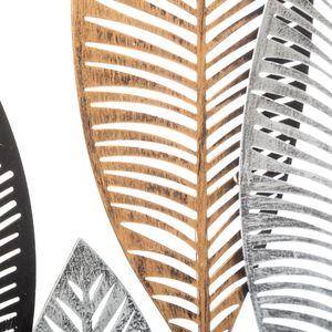 Atmosphera Metalowa ozdoba ścienna liście 37x65 cm 3